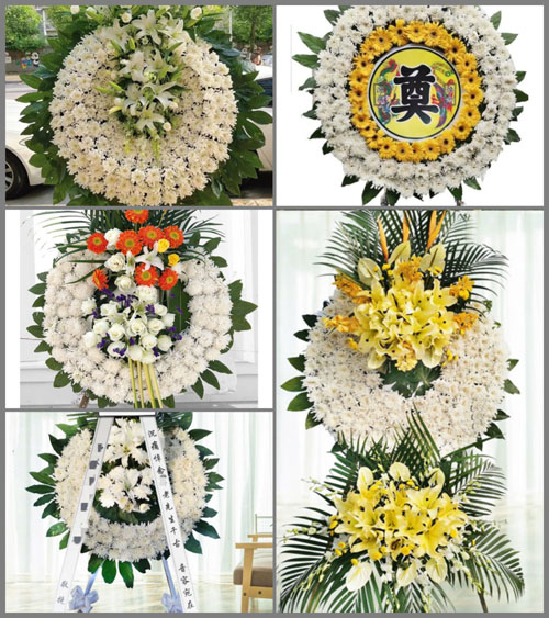 山东青岛莱西市院上镇栾家会村花圈速递